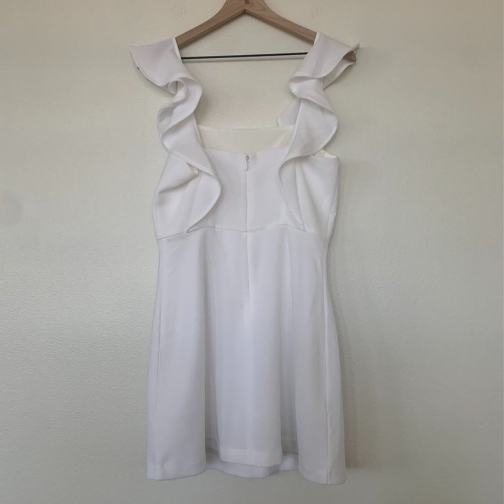 BCBGeneration Ruffle Square Neck Mini Dress - Picture 6 of 8